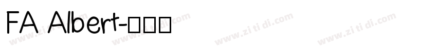 FA Albert字体转换